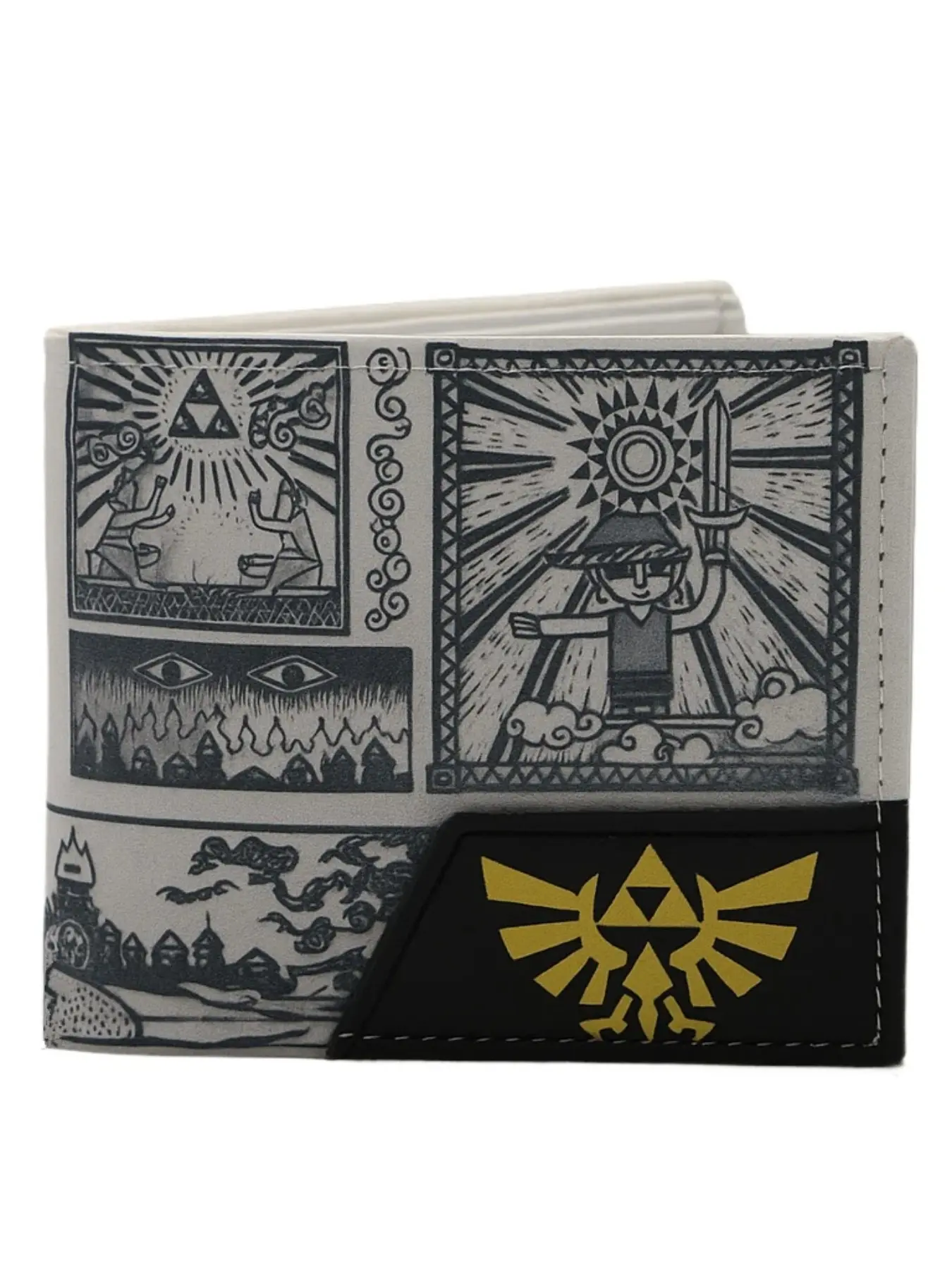 Zelda Triforce Wing Game Wallet, Bifold Wallet for Men, Multi Functional Wallet, Credit Card & Coin Holder, Perfect Gift for Dad, Birthday Present
