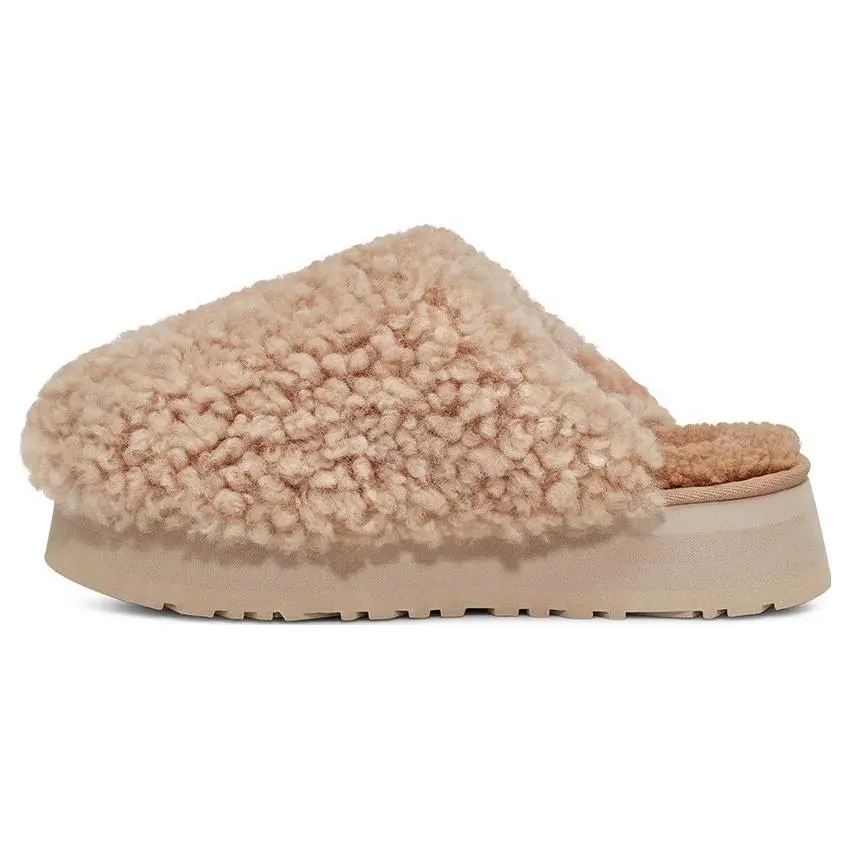 UGG Sheepskin Round Toe Slip-On Slippers 1133171-SAN