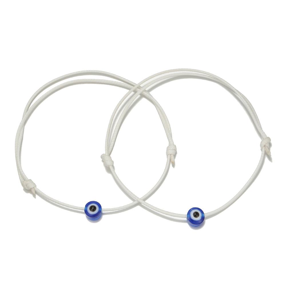 Vintage Colorful Rope Handmade Braided Bracelet, Boho Lucky Charm Protection Bracelet, 2 Pieces Matching Set for Couples Best Friends Friendship, Adjustable Waterproof Wristband for Women Men, Stylish Stackable Jewelry Gift for Birthday Valentine's Day An