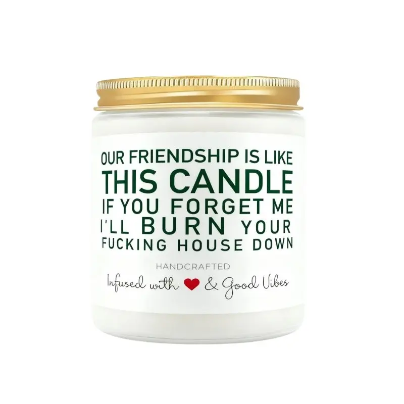 Unique Friendship Scented Gifts For Women Best Friends BFF, Cheer Up Friendship Appreciation Gift For Her Soul Sister On Birthday Graduation Stocking Stuffers Present, Scented Candles, Aroma Candle, Decorative Candle, Non Toxic Candle, Room Decor, Gifts