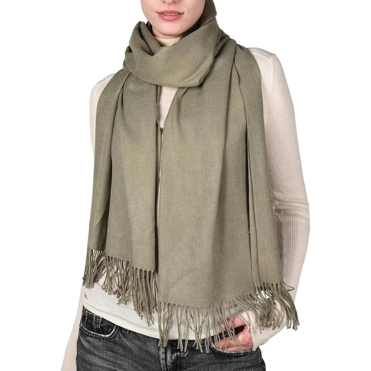 Elegant Pashmina Shawl Wrap for Women - Soft Lightweight Fashion Scarf, Perfect for Evening Dresses, Blanket, Wedding Gifts, and Daily Wear