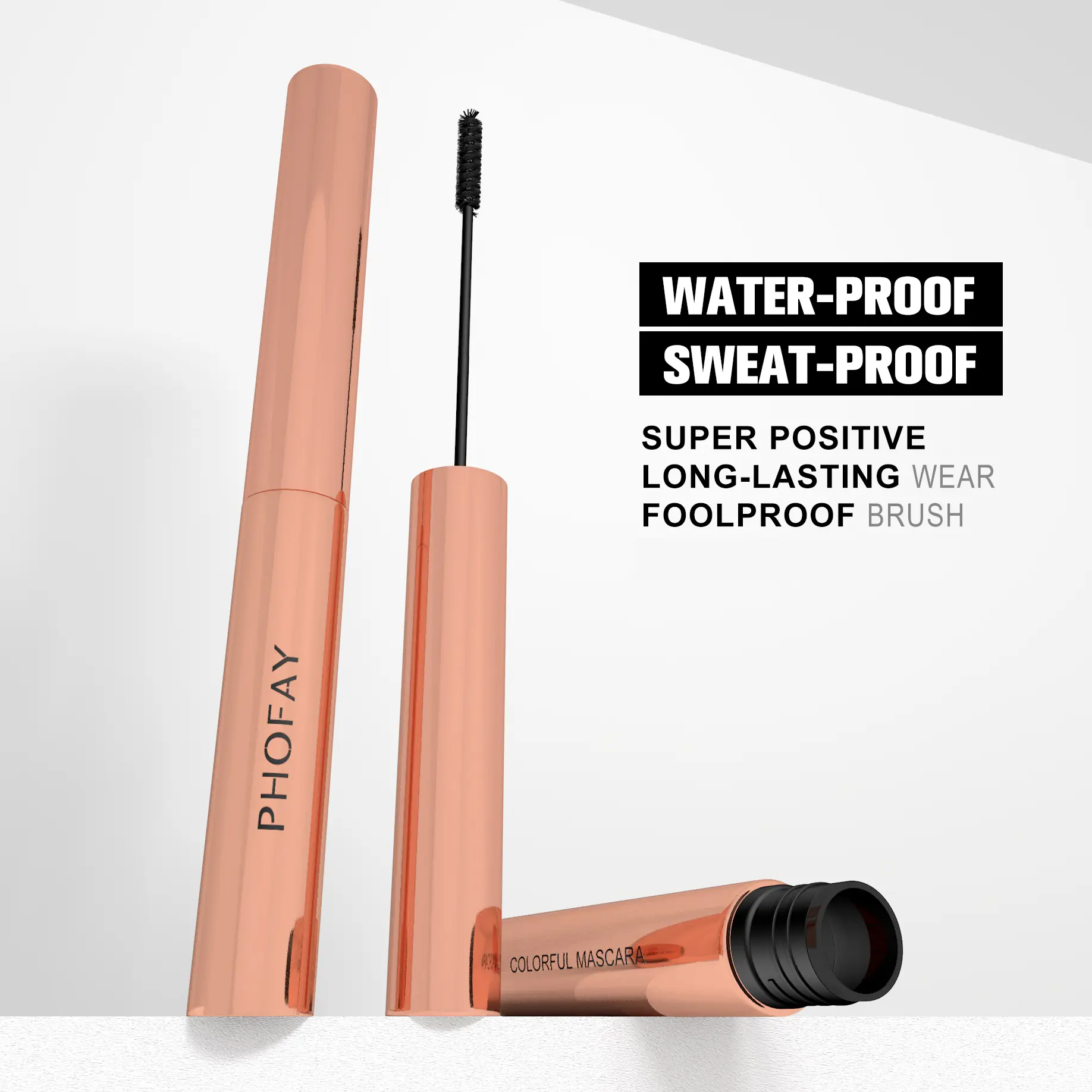 Colorful 3D Volume Mascara for Bold Lash Definition, Waterproof Stay Power Professional Eye Makeup Cosmetics - 4ml, Lengthening Mascara, Brush-On Mascara
