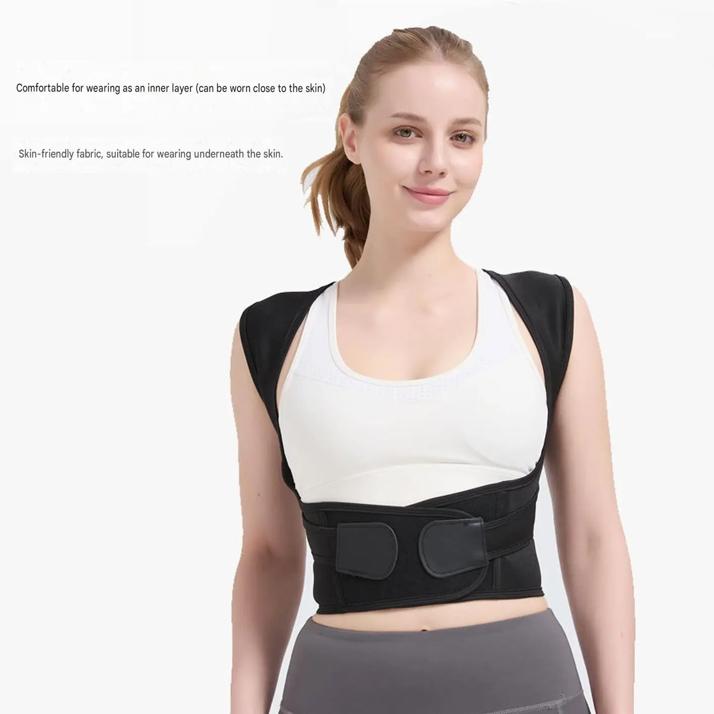 Unisex Posture Corrector, Adjustable Shoulder Stretchers, Back Support Brace, Scoliosis & Kyphosis Correction, Pain Relief, Fashion Design, Shoulder Back Aligner, Adjustable Back Straightener