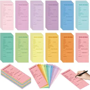 240 count Pastel Book Review Bookmarks Book Markers Reading Log Page  for Bookworms Bookish Books Club Gifts  to School Students Teachers Women to Review  Christmas Books Supplies