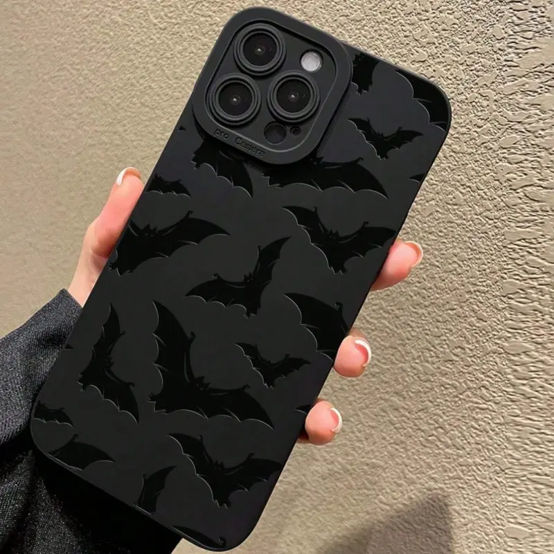 Phone Case: Full Screen Cool Little Bat Black Pupil Phone Case Suitable for iPhone 15, 14, 13, 12, 11, X, XS, XR, XSMAX, PRO MAX PLUS Models, All Inclusive Protective Case