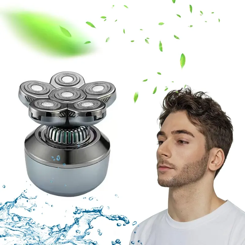 New electric portable six head electric shaver for personal outdoor use in RVs and hotels, holiday gifts