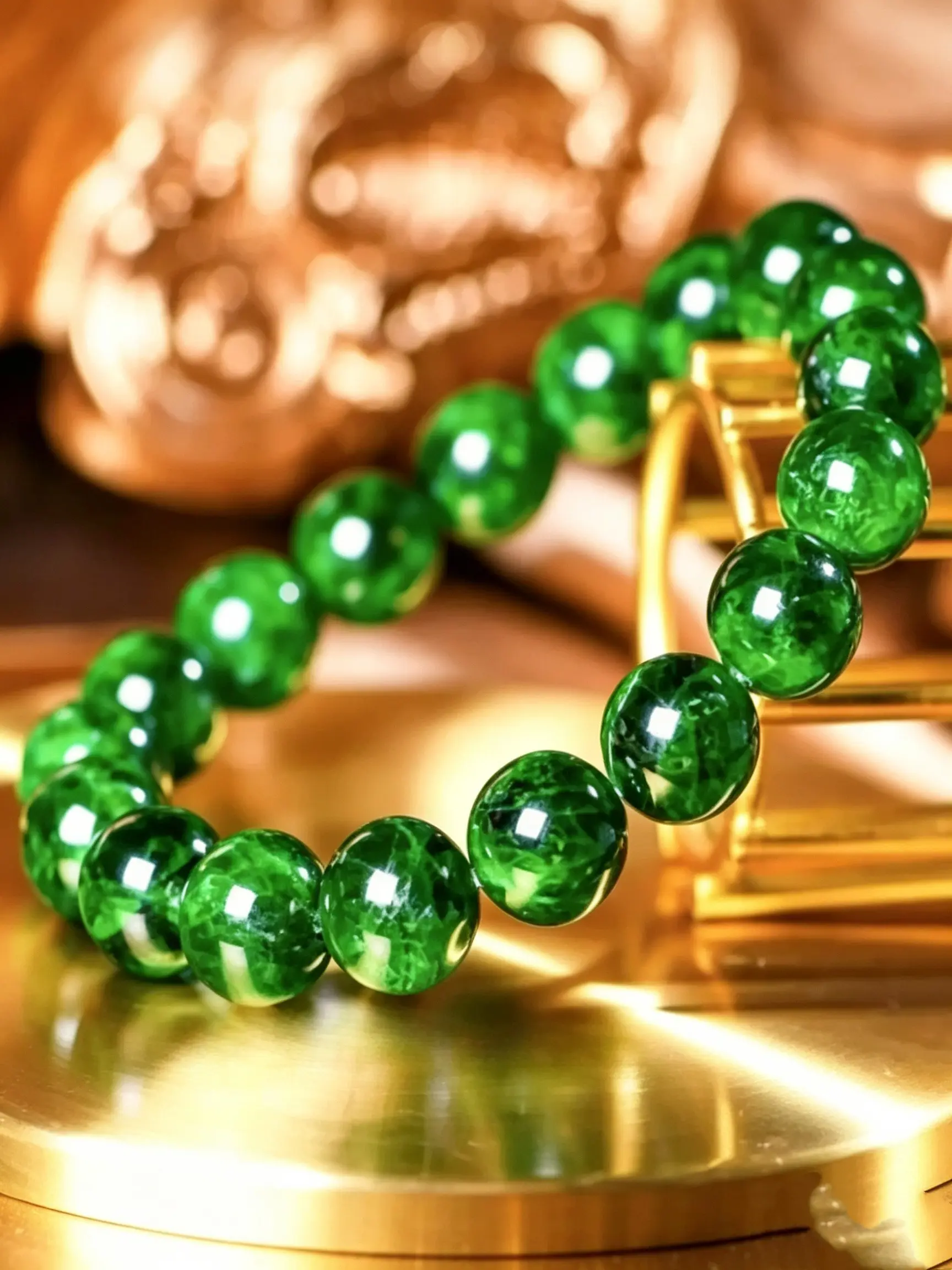 Tibetan Malachite Bracelet, Raw Jade Necklace, Emerald Round Beads, Daily Wear, Holiday Gifts, Valentine's Day, Mother's Day, Father's Day, Thanksgiving, Halloween, Christmas, High Quality Bracelet