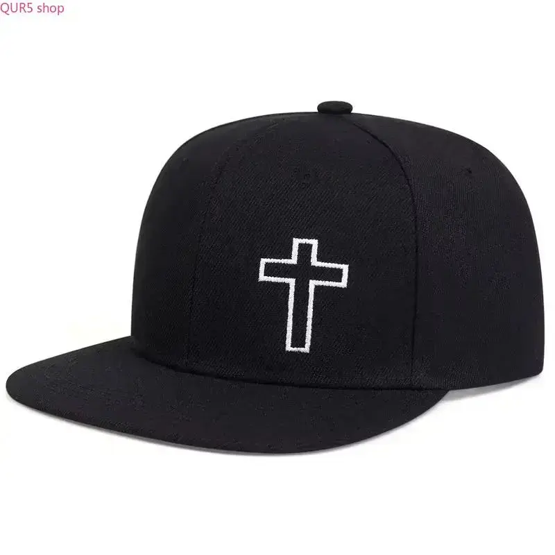 2026 Unisex Cross Embroidery Hip Hop Baseball Caps, Adjustable Strap Spring Autumn Outdoor Sunscreen Hat, Breathable Casual Streetwear Headwear for Men Women, All-Match Fashion Hat for Daily Outings, Sports and Trendy Hip-hop Outfit Matching