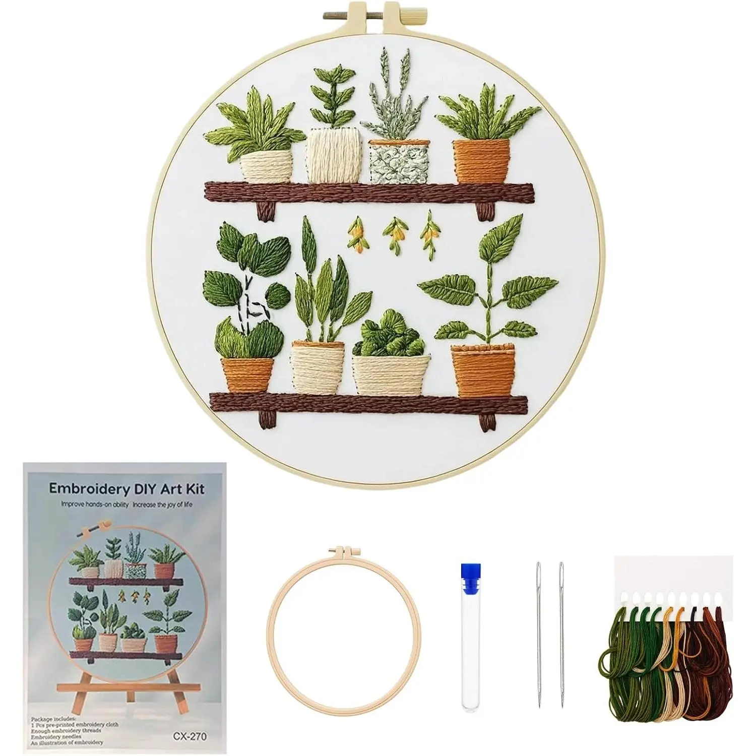 Embroidery Kit for Beginners, Needlepoint Kits for Beginners,   Kits for Beginners Suitable for Embroidery Beginners, Handicraft Enthusiasts