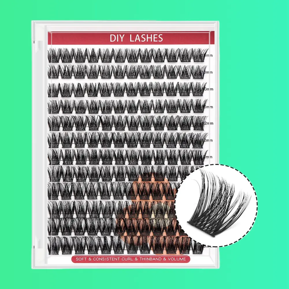 DIY Cluster Fluffy False Eyelashes Natural Voluminous Build Your Own Look Easy Wear