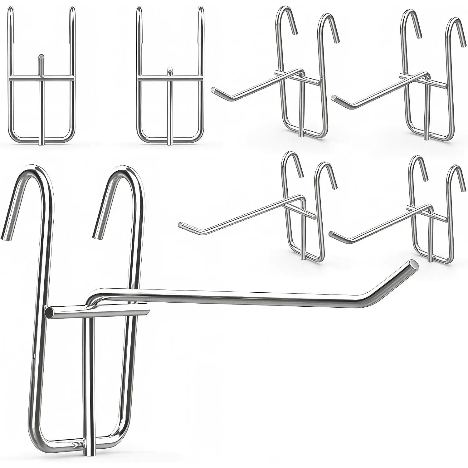 6 count Wire Shelf Hooks, Metal Wire Rack Hangers for Shelving, Heavy Duty  Hooks for Kitchen Utensils, Cups, Tools and Room Storage,