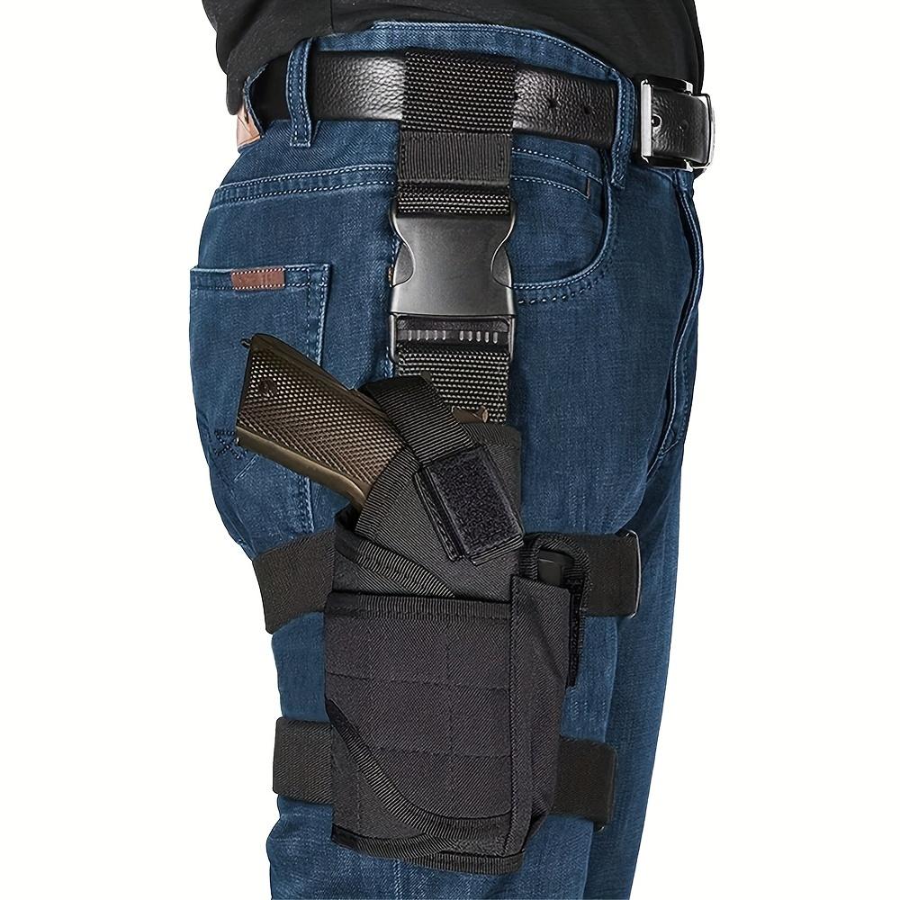 Leg holster; Adjustable right thigh holster with magazine pouch Tactical Equipment