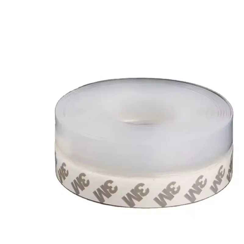 Transparent Self-Adhesive Silicone Seal Strip, Door and Window Draft Stopper Weather Stripping Tape