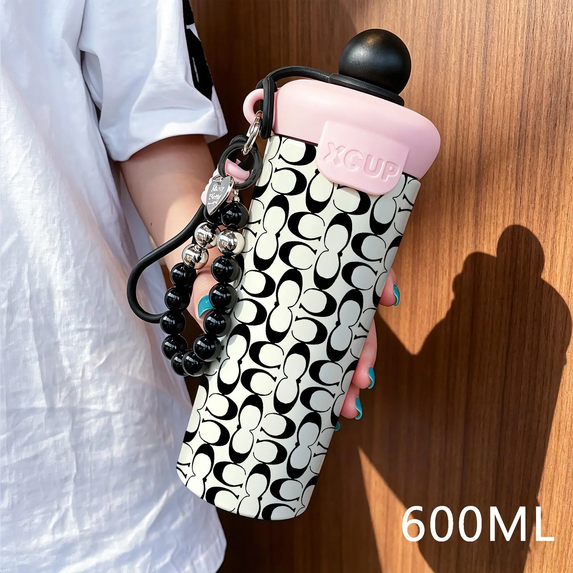 600 ml Stainless Steel Thermal Insulated Tumbler, Leak-Proof Travel Coffee Cup, Fashionable Portable Water Bottle for Home, Commute and Travel, Perfect Gift, Insulated Water Bottles, Insulated Drinkware, Leakproof Tumbler
