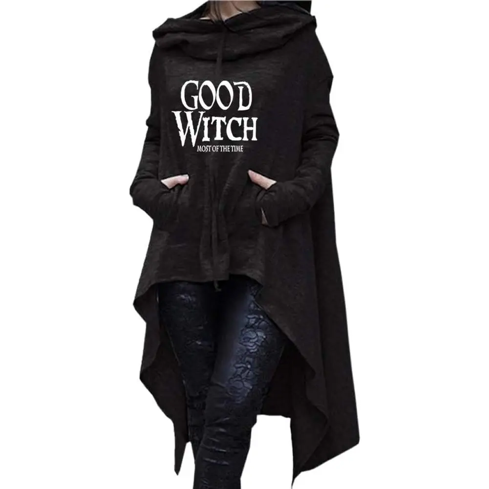 Women's   Tunic Casual Long Sleeve Pullover Irregular Hem Hoodies