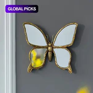Butterfly Design Wall-mounted Mirror, 1 Count Vintage Resin Butterfly Wall Hanging Decor for Living Room or Bedroom#TOP PICKS