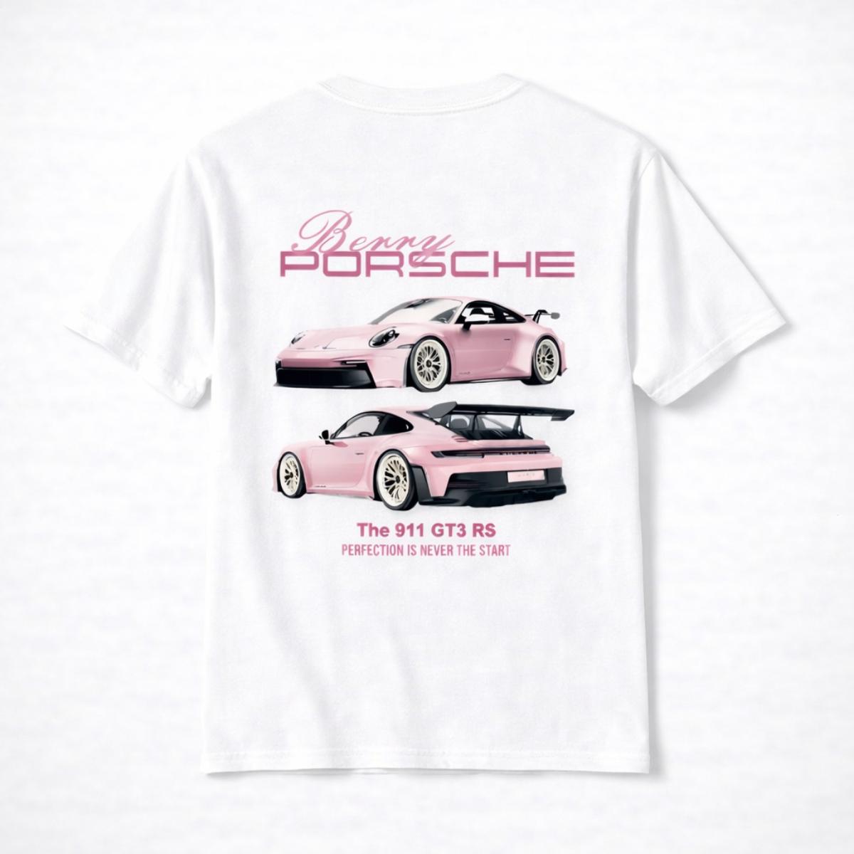 Baby Pink Car Vintage Washed Graphic T-Shirt