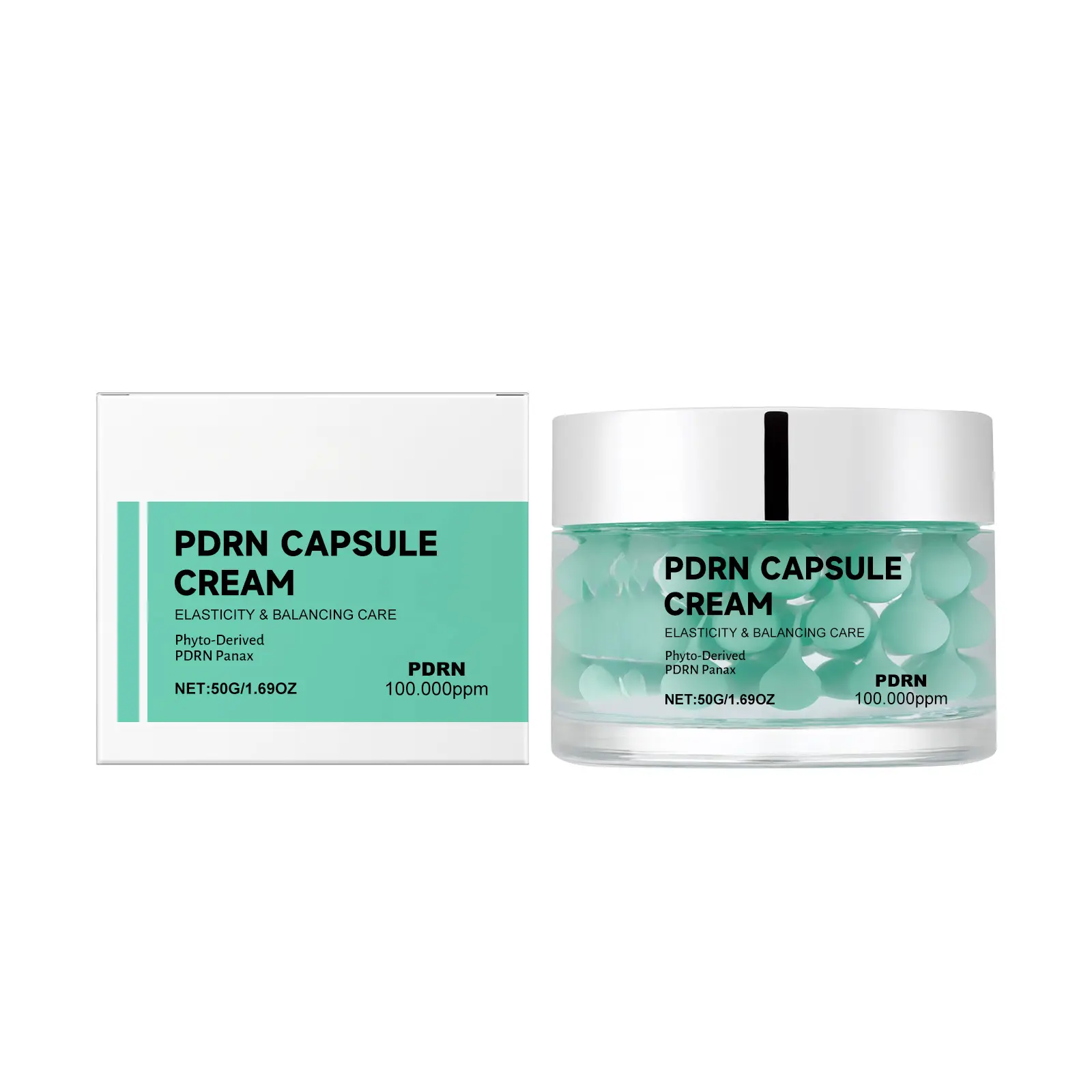 Moisturizing Capsule Cream with Glycerin, Gelatin & 1,2-Hexanediol, Hydrating Face Cream for Soft Smooth Skin