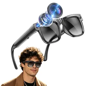 Bluetooth AI Smart Glasses with 8MP Camera, Build-in Mic & Speakers,4GB Memory Build-in,Hands-free Video Recording,290Mah Battery, UV400 Lenses, AI Real Time Translation ,Bluetooth Calling ,HiFi Audio ,Music Control.