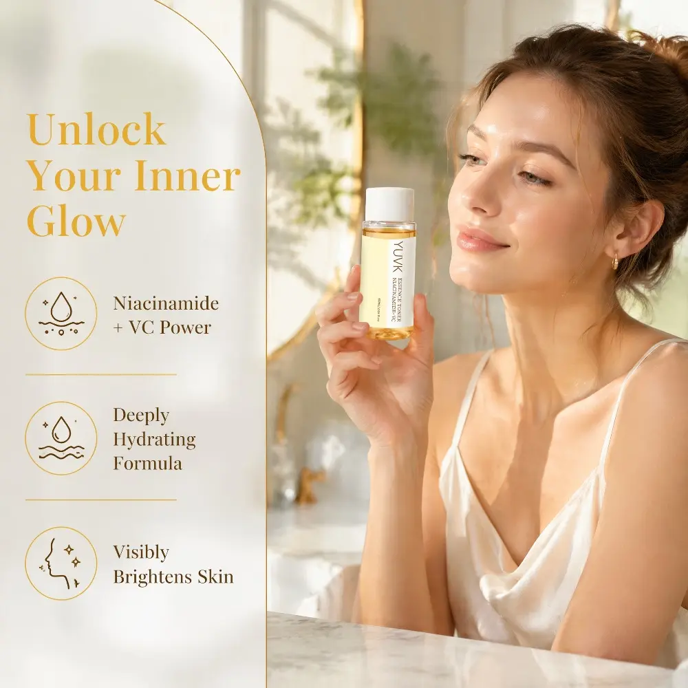 YUVK Niacinamide Vitamin C Toner Hydrating Moisturizing Brightening Dark Spot 60ML