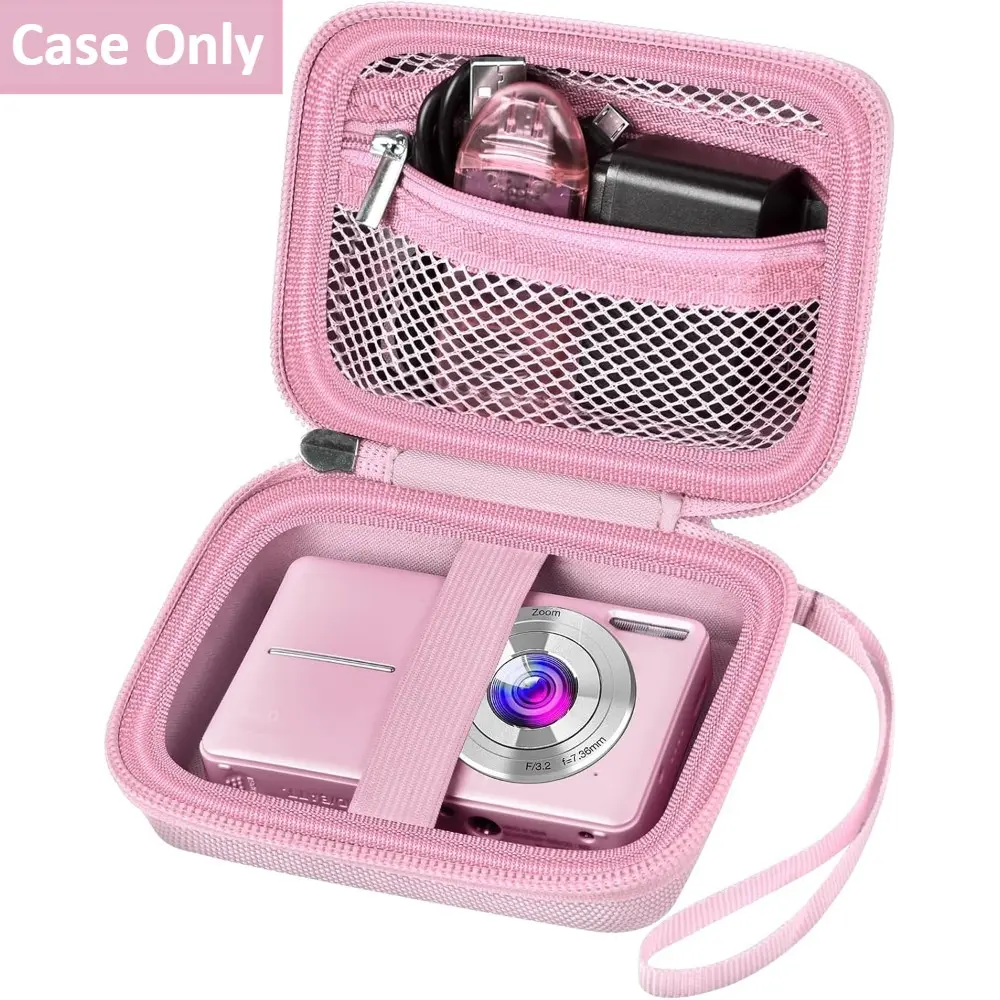 Digital Camera Case Compatible with VAHOIALD FHD 1080P, CAMKORY Digital Point and Shoot, KODAK PIXPRO FZ45-BK 16MP Vlogging, IWEUKJLO & Nsoela, Holder for SD Card & More – Camera Storage Bag, Camera Accessory (Box Only)