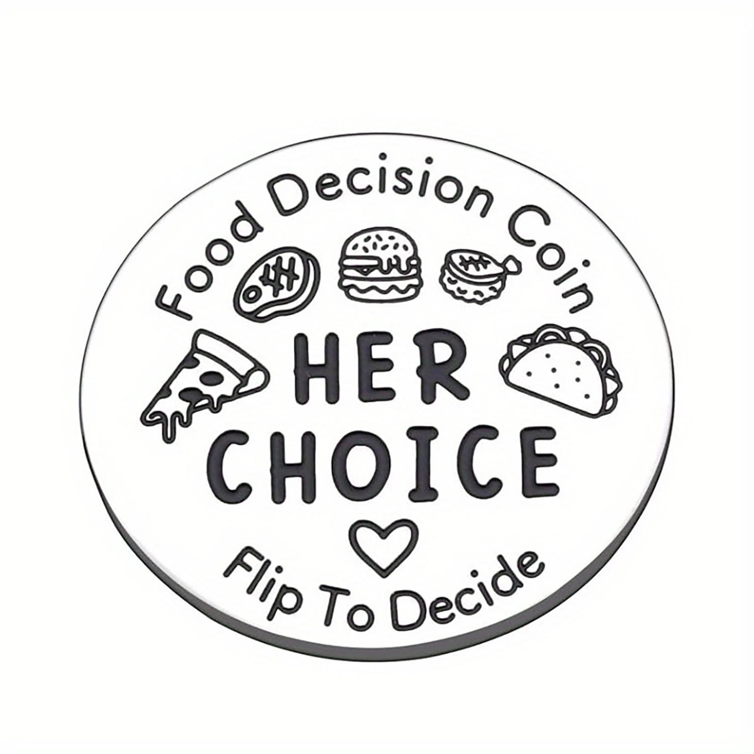 Stainless Steel Couple Choice Coin, 1 Count Couple Gift, Bridal Gift, Party Favors for Wedding Engagement Anniversary, Party Supplies