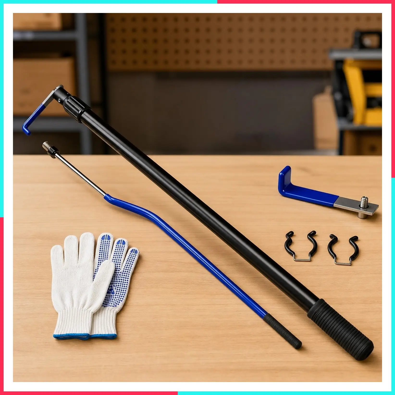 6.5FT Aluminum Truck Claw, Extendable Truck Bed Grabber Tool for Cargo Retrieval