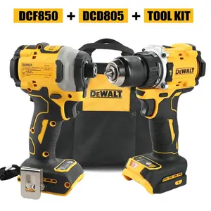 DeWalt DCF850 & DCD805 Lithium ion Brushless Electric Hand Drill, Impact Drill and Screwdriver Combo tooltip