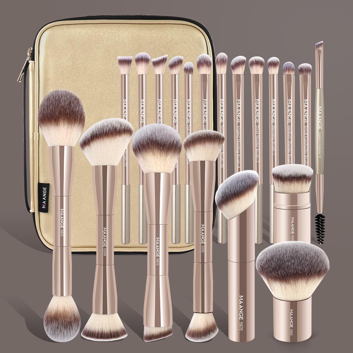 Makeup Brush Set with Storage Bag for Gift, 20pcs/set Professional Makeup Brush with Soft Bristles, Multifunctional Makeup Tool for Women & Girls, Cosmetics, Makeup Brush Kit