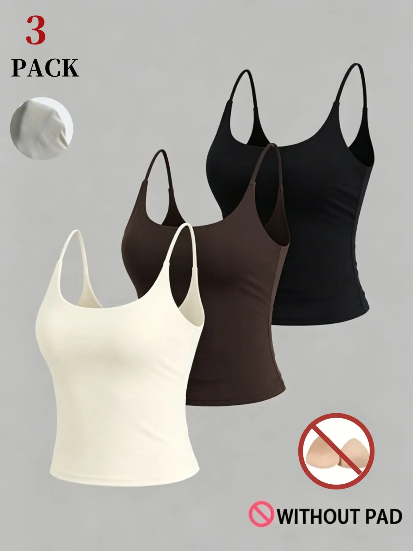 No-Pad No-Ruched Camisole Tank Top, Casual Sleeveless Minimalist Slim Fit Spaghetti Strap Cami, Y2K Summer Layering Top, Soft Stretchy Lightweight Basic Fashion Shirt, Casual Sexy Blouse