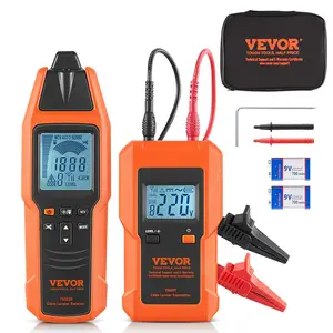 【DealsForYouDays】VEVOR Subterranean Wire Tracker, Cable Repair Tool, 3 FT Detection Depth, 12-600V Voltage Range, Circuit & Line Break Locator, 6561 FT Extension for Underground Pipes, Electric Fencing