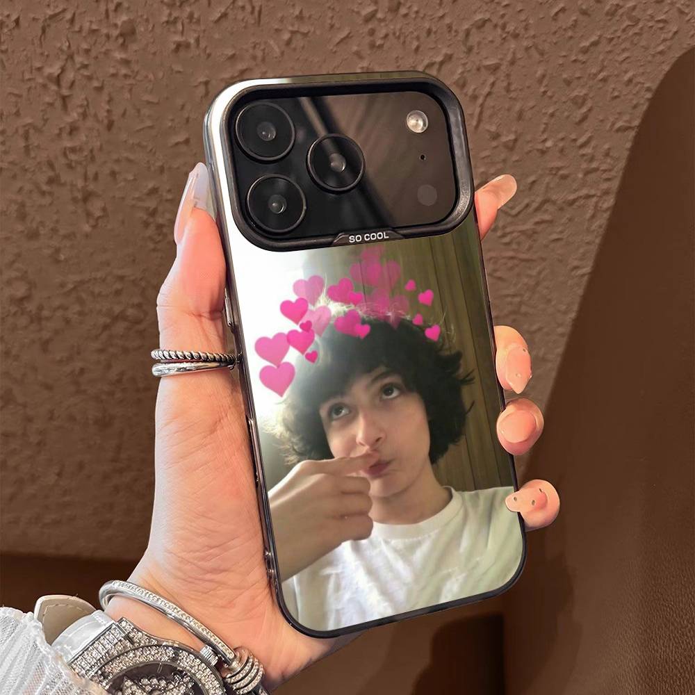 F-Finn Wolfhard Phone Case For iPhone 15,16,12,14,13,17,11,E,Pro,Max,Plus,Air,Mini Black TPU Cover