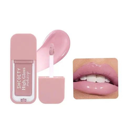 Glossy Lip Glaze Lip Protection + High Shine 2-in-1 Water Shines Texture Illuminates Lips From Within Everyone Has Different Lip Color Shows Unique Sheer Tint Non Sticky Plump Look Casual Wear Date Night Friendly Shiny Lip Gloss