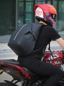 Motorcycle Helmet Storage Bag, Large Capacity Backpack, Outdoor Travel Backpack, Reflective Strips, Waterproof Design, Safe Night Riding