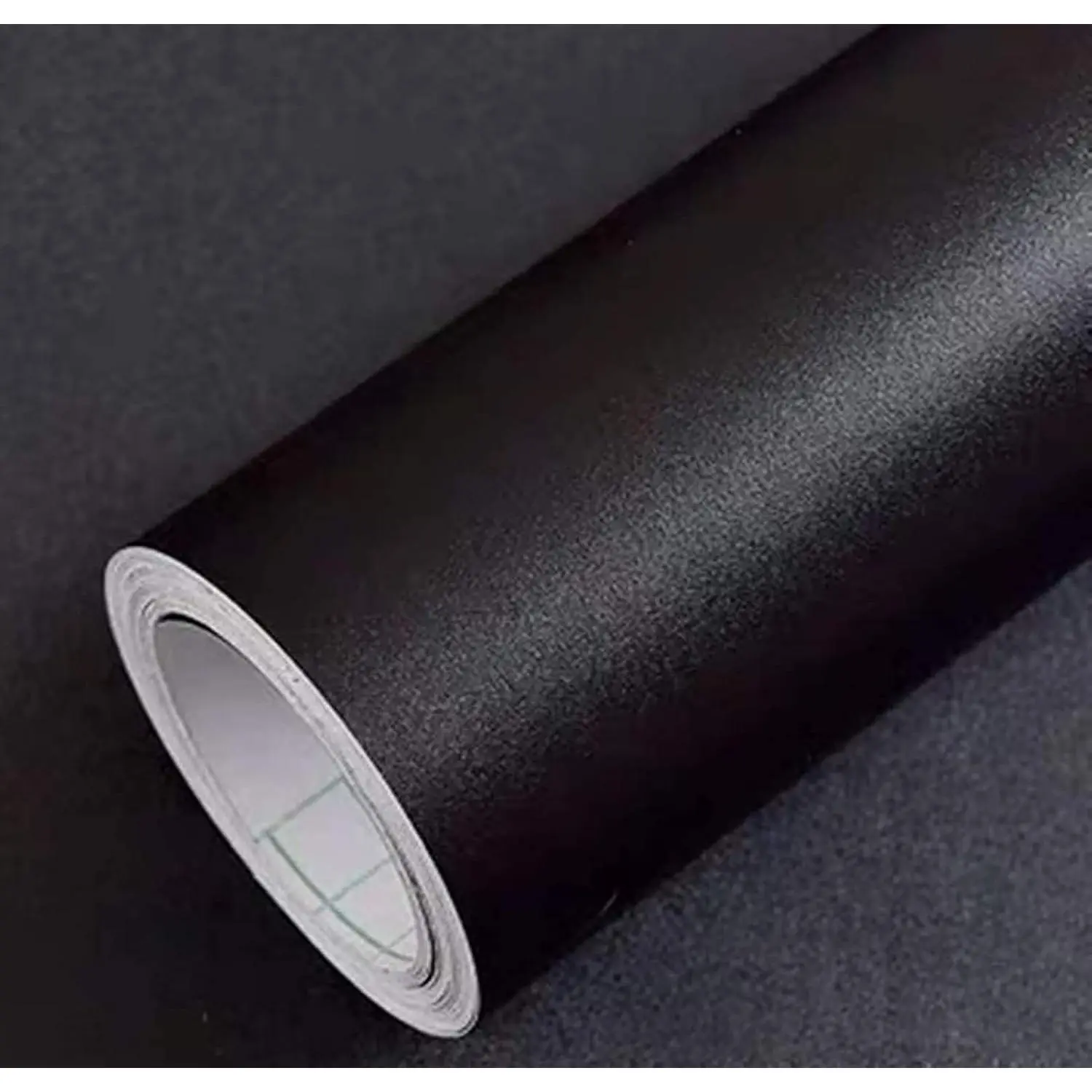 Yancorp Matte Black Contact Paper Solid Wallpaper Plain Vinyl Film Self-Adhesive Wallpaper Drawer Peel-Stick Countertop, 16"x120",Black