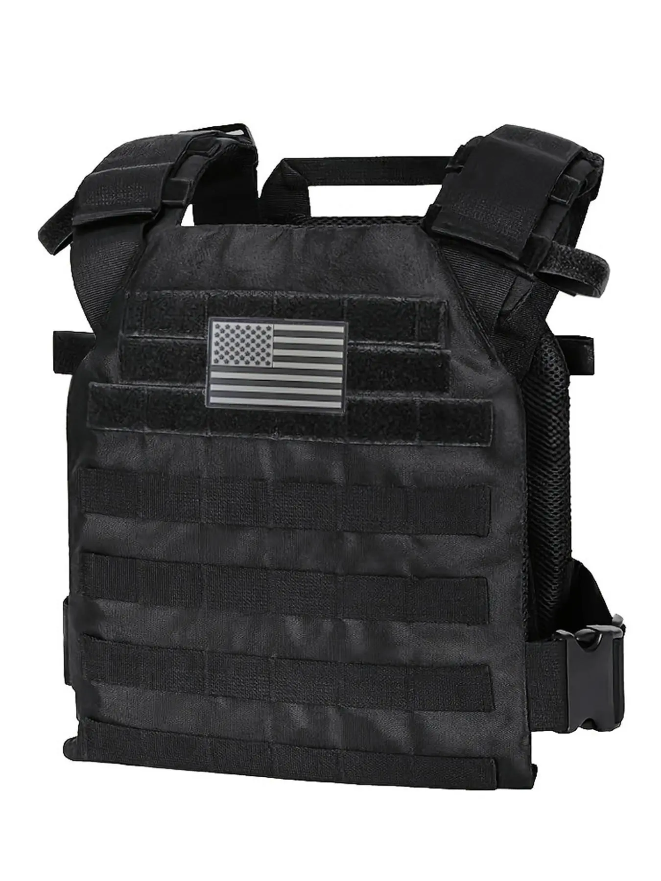 Tactical Quick Release Molle Vest, Adjustable Lightweight Sport Vest for training Outdoor with Patch,Casual Adjustable Plate Carrier Vest for Training&Outdoor