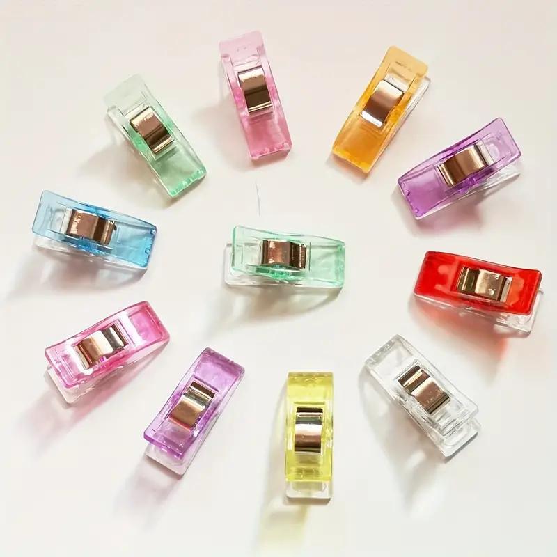 Random Color Sewing Clip with Storage Box, 100pcs Multipurpose Colorful Sewing Clip, Sewing Machine Accessories for Home & Office, Sewing Supplies Crafts