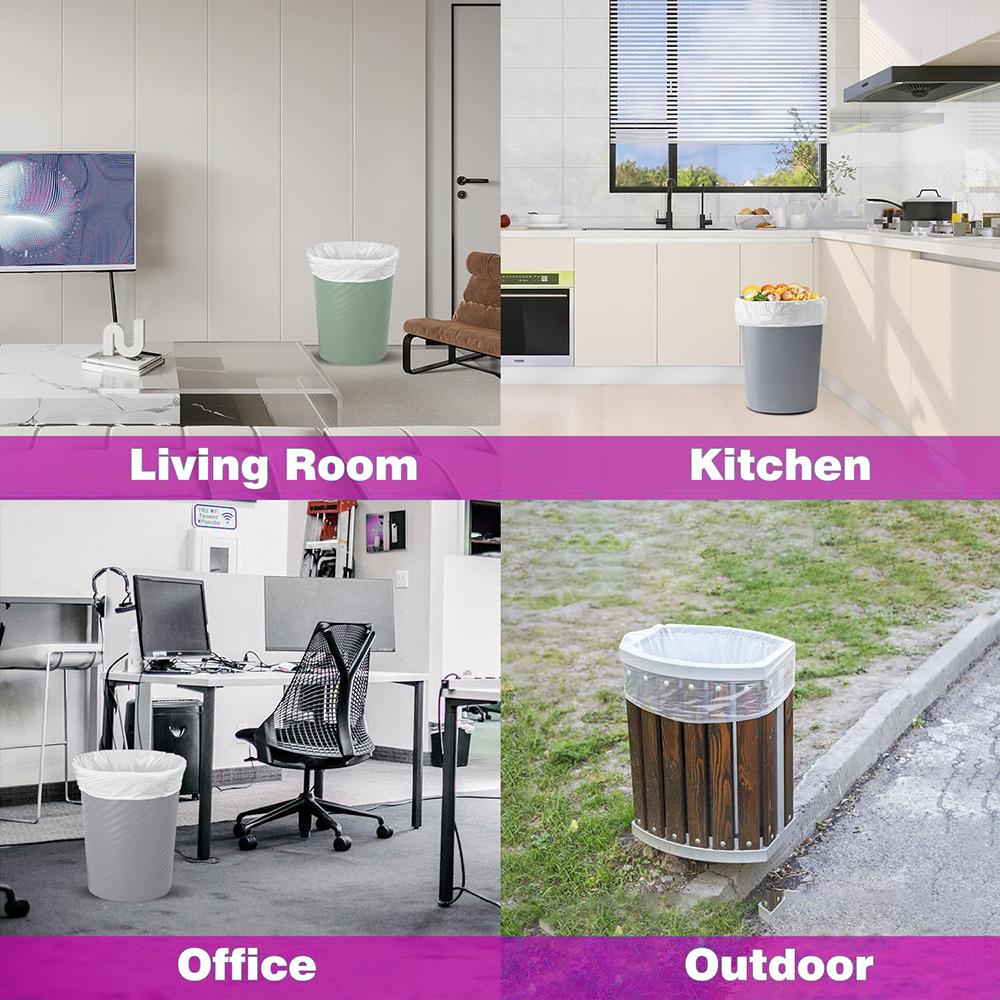 Box Of 270 Bags 8 Gallon Expandable Plastic Disposable Garbage Bags-Super Strong, Leak-Resistant Trash  bag, Odor-Proof For Bedroom, Kitchen, Living Room, Outdoor, And Toilet Use - Convenient And Sanitary Waste Solution