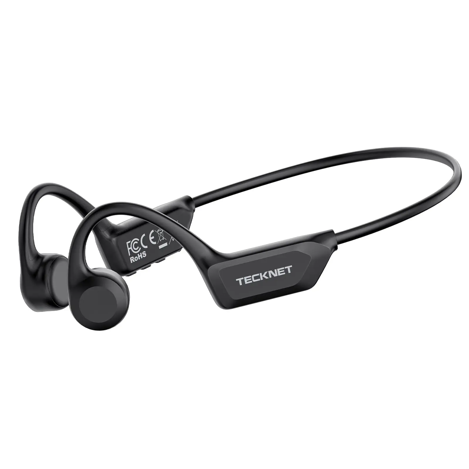 TECKNET Bone Conduction Headphones, Bluetooth V6.0 Open Ear Headphones, Wireless Headphones 10H Playtime & IPX5 Waterproof, Comfortable Fit Built-in Mic, Sport Headphone for Running & Workout