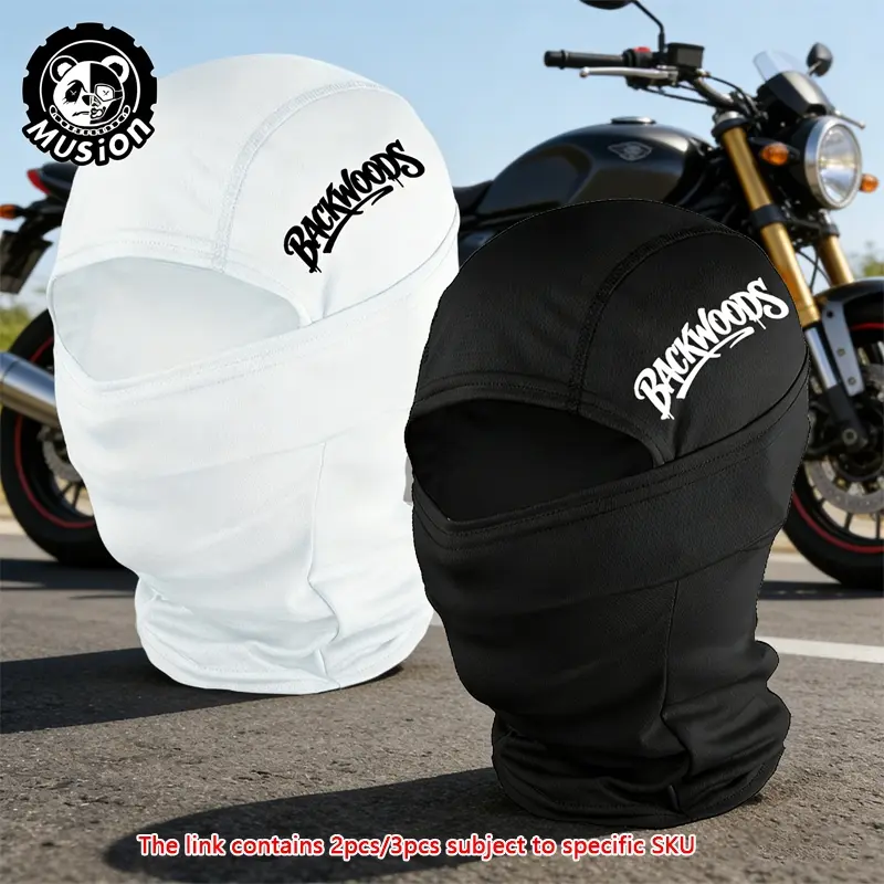 Musion Balaclava Hat Set Breathable Original Backwoods Printed Sweat Absorbent Sunscreen Riding Hat Suitable for Riding Hiking Motorcycles