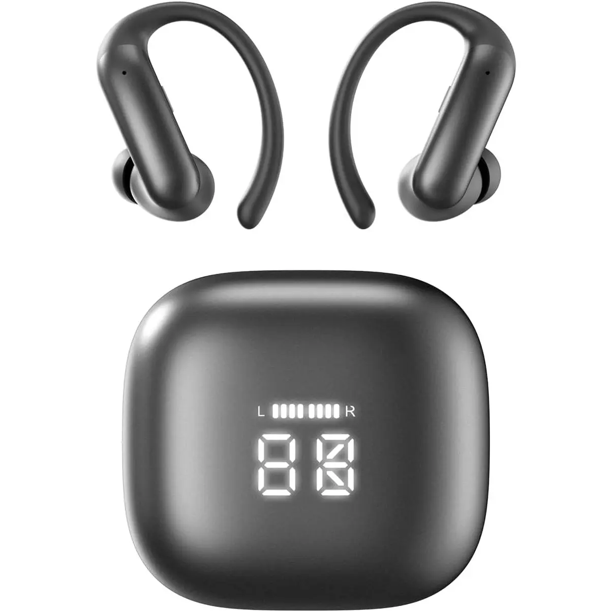 Wireless Ear Buds,Bluetooth Headphones with ENC Noise Cancelling,50H Playtime Earphones with LED Power Display,IPX4 Waterproof in-Ear Earbuds for Sports/Workout,Smartphone Laptop Computer