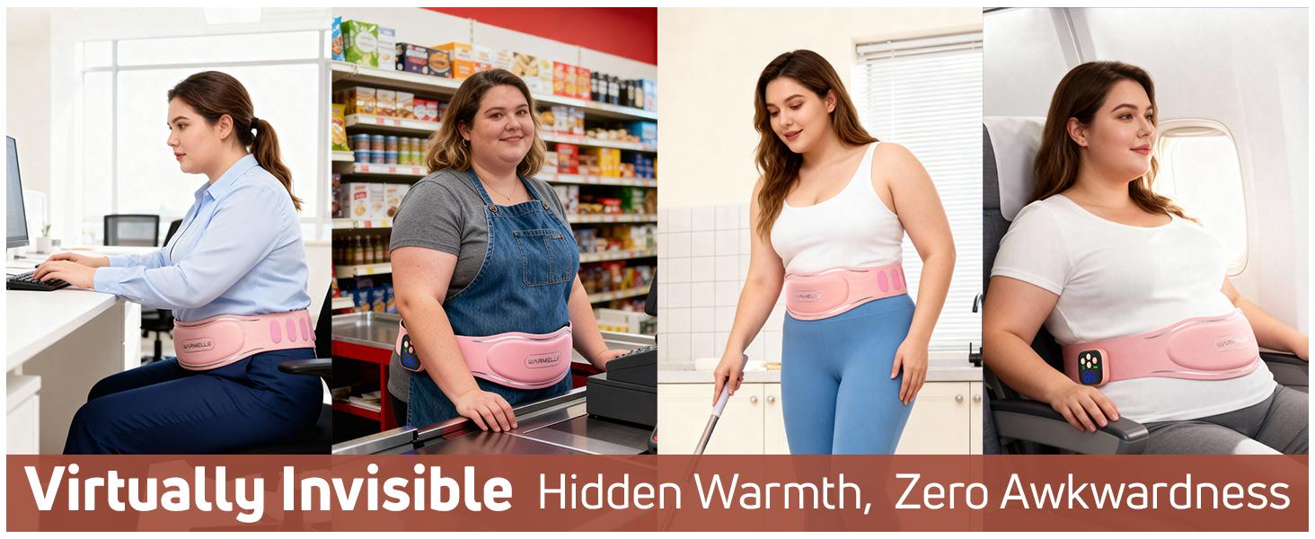 Heating Pad for Period Cramps, Heating Pad for Back - Soothing Menstrual Cramp Relief, Heating Pads - FSA Eligible and HSA Eligible