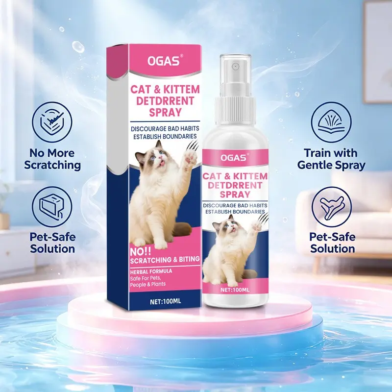 Pet Repellent Spray, Gentle Cat Dog Deterrent Supplies, Prevents Urination on Bed, Safe for Pets, Stops Scratching Furniture, Keeps Wild Cats Away
