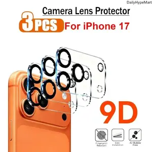 3-Pack Glitter Camera Lens Protectors for iPhone Series, 9H Hardness & Anti-Scratch with Bubble-Free Easy Installation, Smartphone