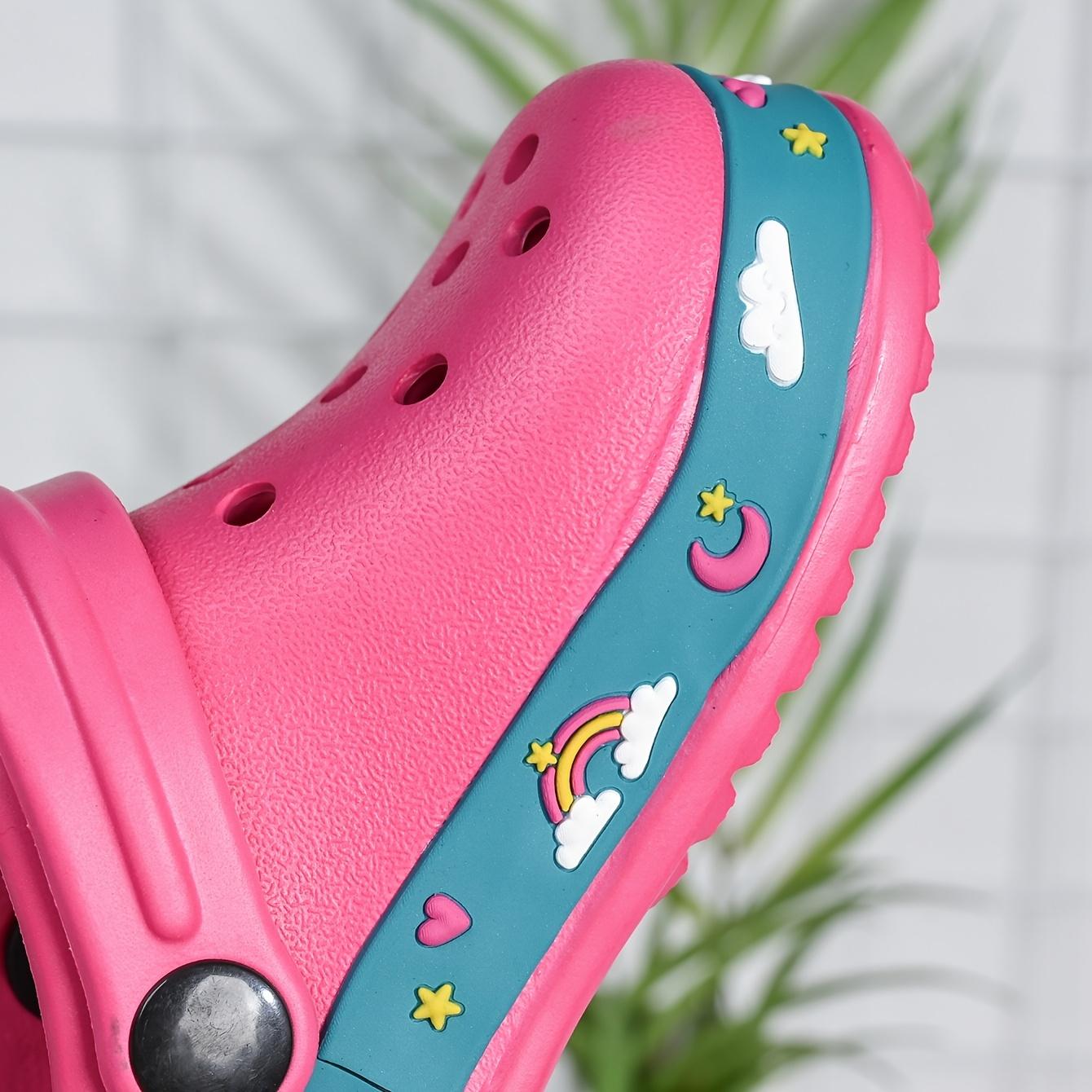 Cute Cartoon Kids' Slippers |     Refreshing & Breathable Lightweight & Wear-Resistant EVA Clogs for Boys and Girls, Summer Sandals, Fashionable & Versatile, Hollow Design, Slip-On Closure