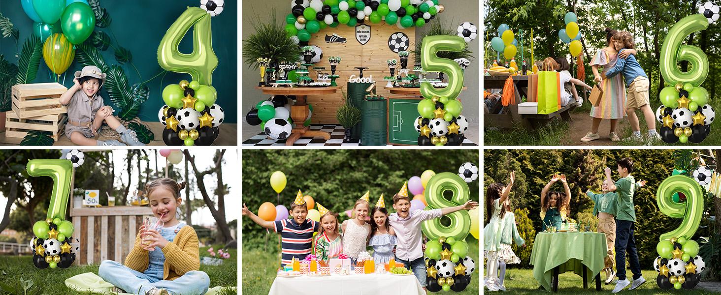 40 Inch Number 6 Balloon Green Soccer Number Six Foil Balloons Tower Set for Boys 6th Birthday Party Decorations Giant Large Digital Aluminum Balloons Stack for Football Lover World Sports Game 40 Inch Number 6 Balloon Green Soccer Number Six Foil Balloons Tower Set for Boys 6th Birthday Party Decorations Giant Large Digital Aluminum Balloons Stack for Football Lover World Sports Game