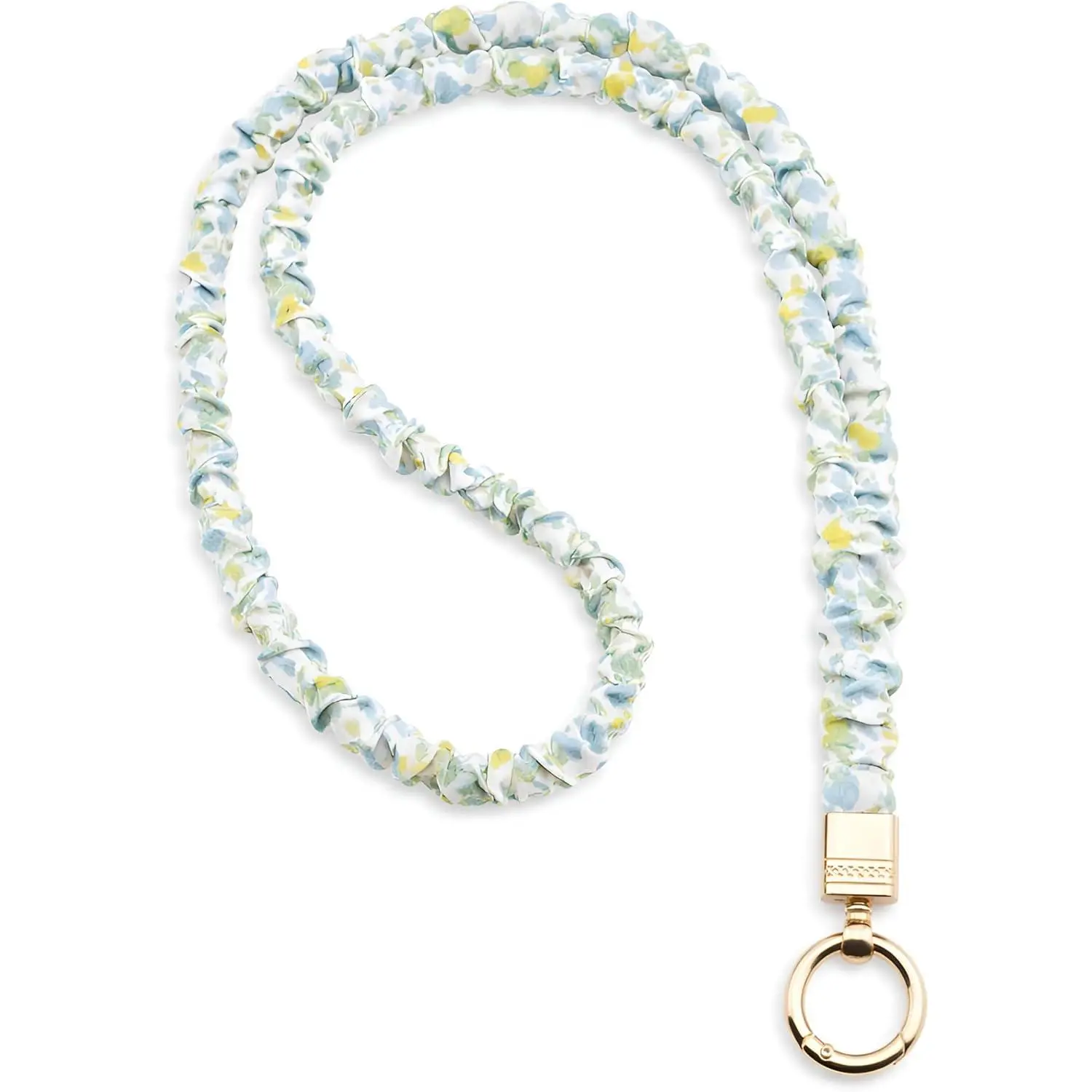 Thin Scrunchie Lanyard Teacher Badge Holder & , Cute Stretchy Lanyard ID Badge Holder for Office School