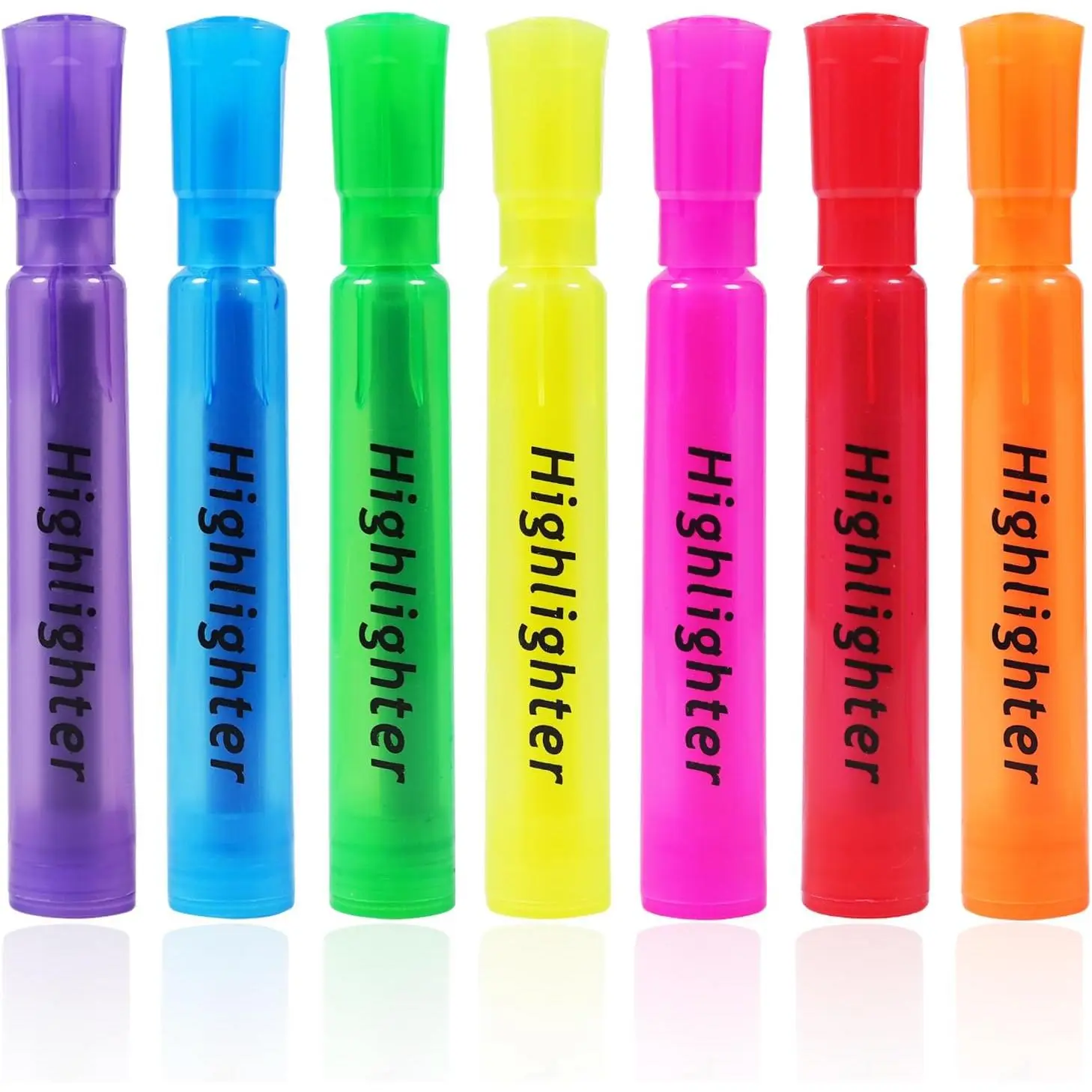 Pastel Highlighters, 7 Pack Aesthetic  Style Highlighters, Chisel Tip Cute Highlighter for Journaling,  Study, Notes, School and Office Supplies