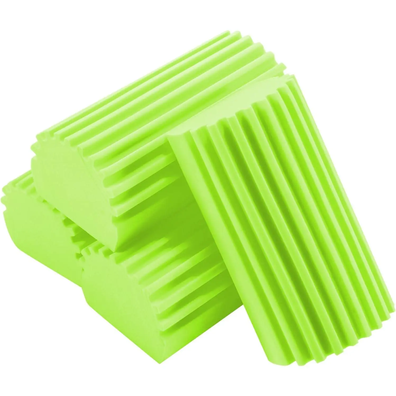 4-Pack Damp Cleaning Sponge Brush Set - Suitable for Kitchen and  Window Cleaning,Mirrors, Window Track Grooves - Multi-Functional Cleaning Products That are Efficient Cleaning Tools(Green)