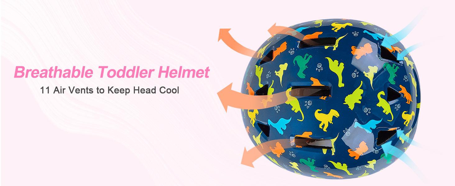AGS Toddler Helmet, Baby Infant Kids Bike Helmet for Kids Age 1-3/2-4/3-5/5-8 Adjustable Toddler Bike Helmets for Boys Girls for Scooter Skateboard Cycling